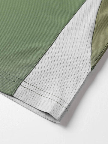 Three Tone Contrast Sports Tee detail