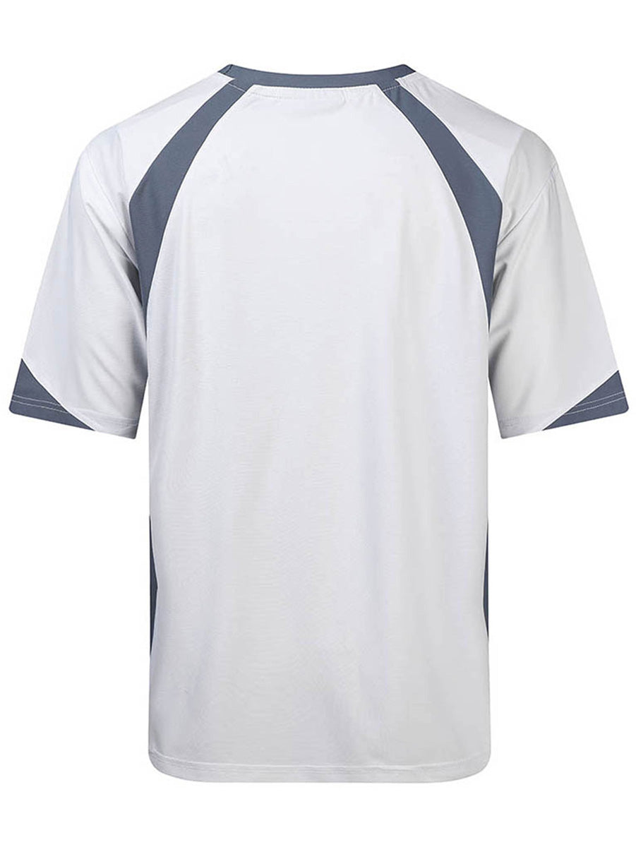 Three Tone Contrast Sports Tee detail