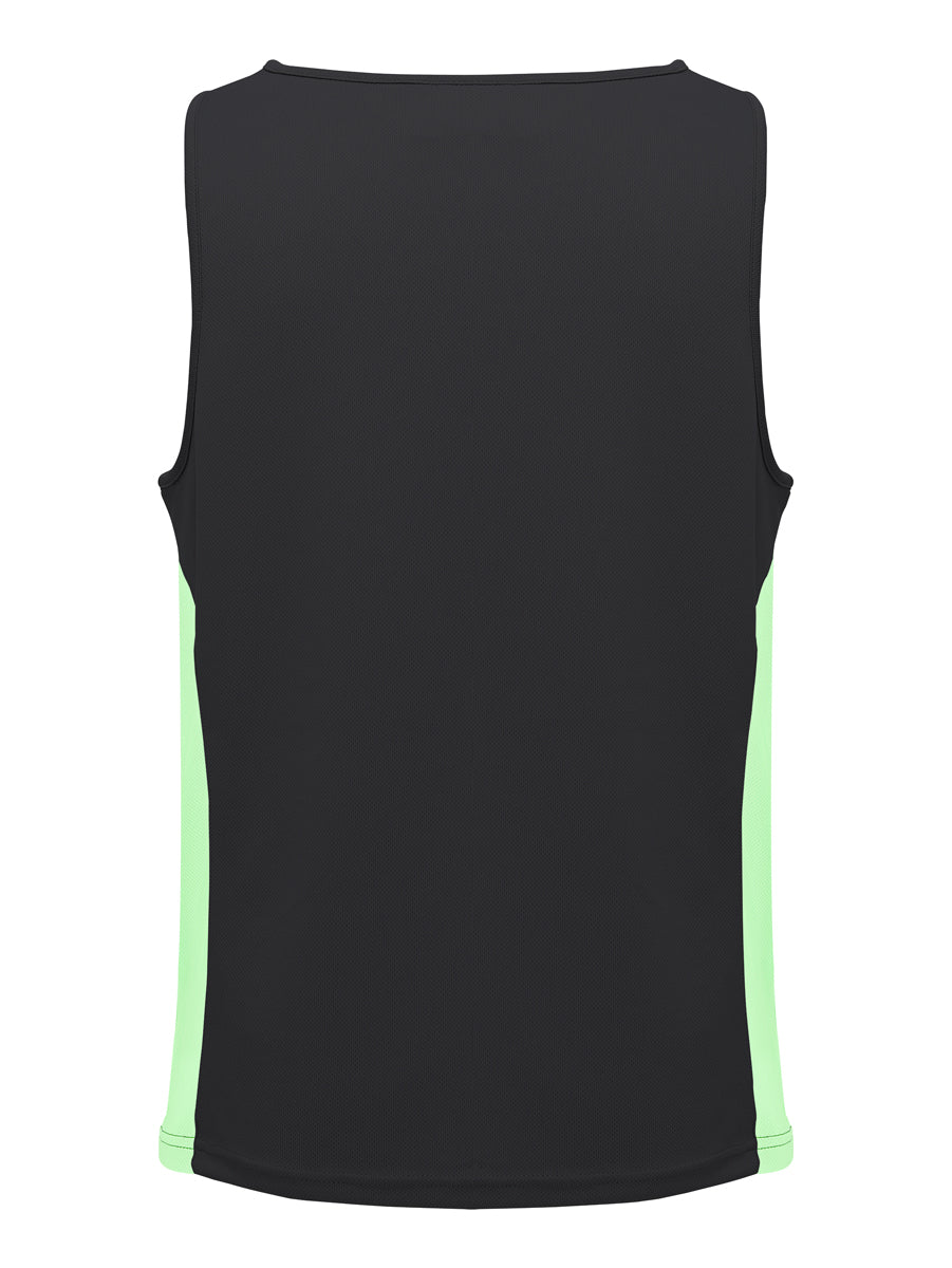 Unisex Adults Mens/Kids Micro Mesh Contrast Singlet detail