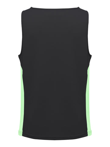 Unisex Adults Mens/Kids Micro Mesh Contrast Singlet detail