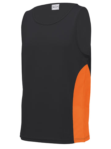 Unisex Adults Mens/Kids Micro Mesh Contrast Singlet detail