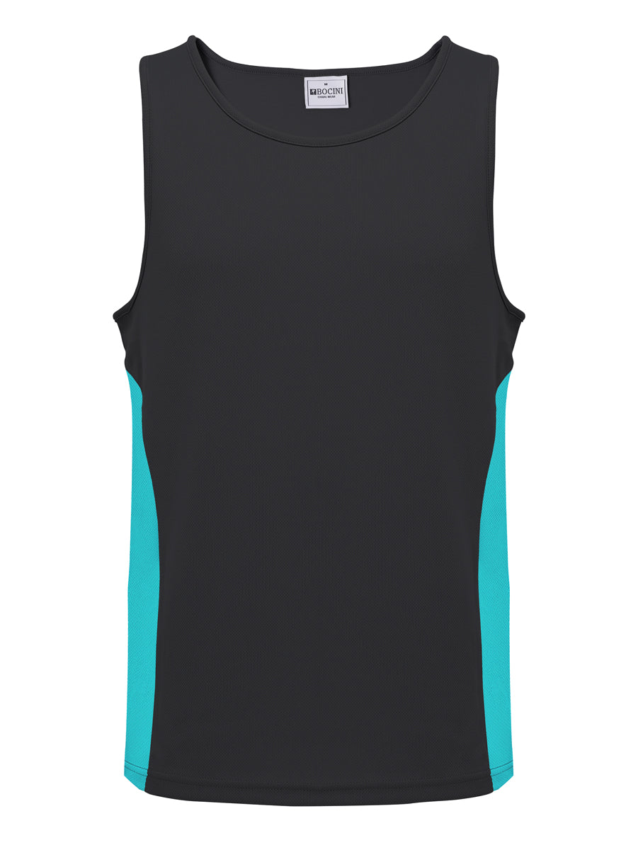 Unisex Adults Mens/Kids Micro Mesh Contrast Singlet detail