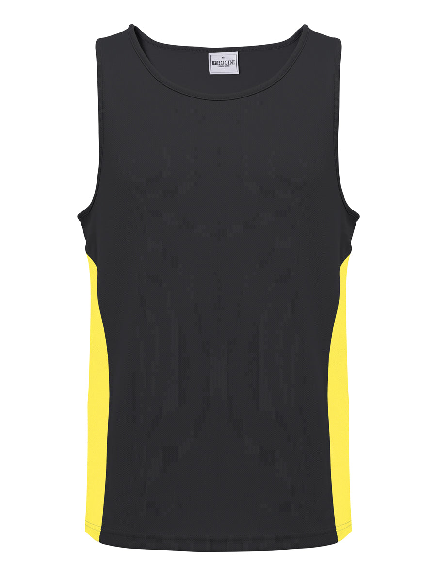 Unisex Adults Mens/Kids Micro Mesh Contrast Singlet detail