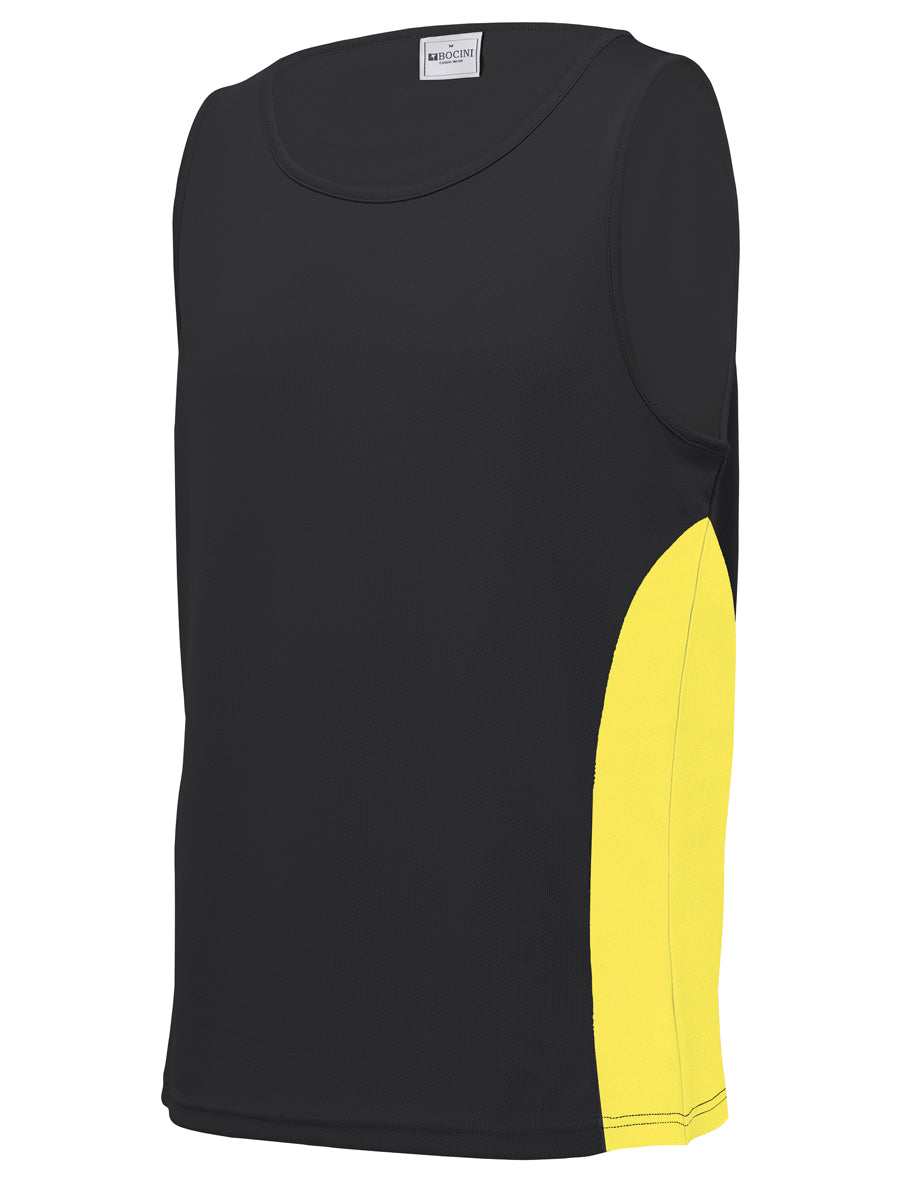 Unisex Adults Mens/Kids Micro Mesh Contrast Singlet detail