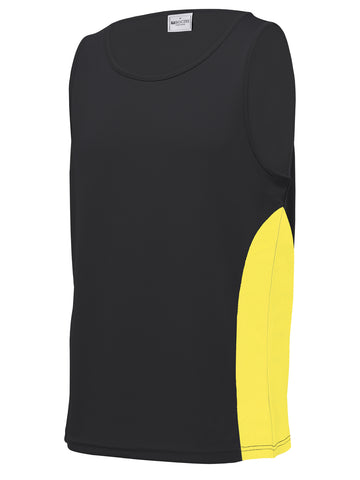 Unisex Adults Mens/Kids Micro Mesh Contrast Singlet detail