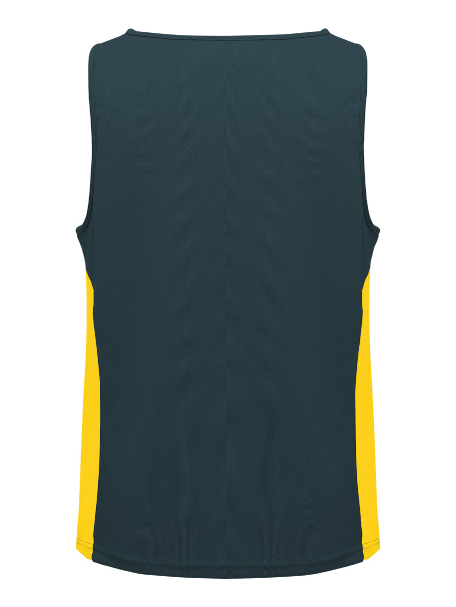 Unisex Adults Mens/Kids Micro Mesh Contrast Singlet detail