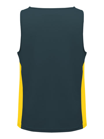 Unisex Adults Mens/Kids Micro Mesh Contrast Singlet detail