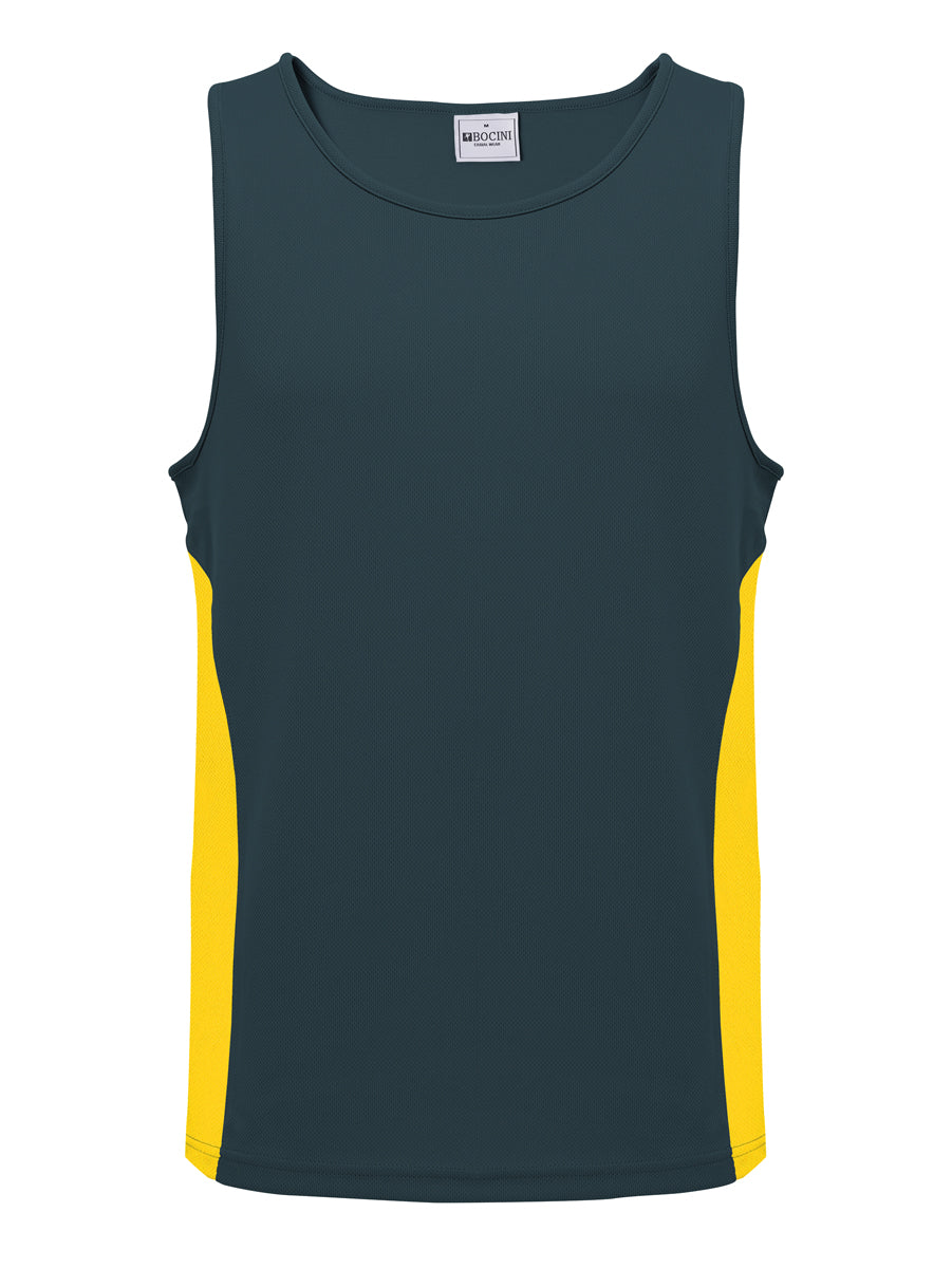 Unisex Adults Mens/Kids Micro Mesh Contrast Singlet detail
