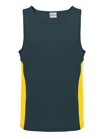 Unisex Adults Mens/Kids Micro Mesh Contrast Singlet detail