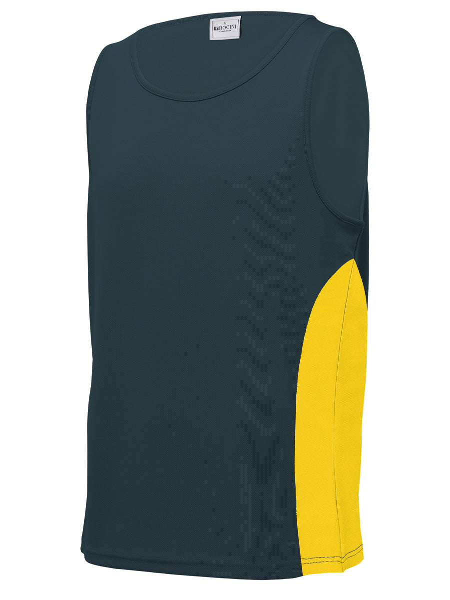 Unisex Adults Mens/Kids Micro Mesh Contrast Singlet detail