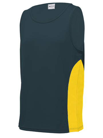 Unisex Adults Mens/Kids Micro Mesh Contrast Singlet detail