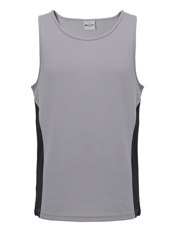 Unisex Adults Mens/Kids Micro Mesh Contrast Singlet detail