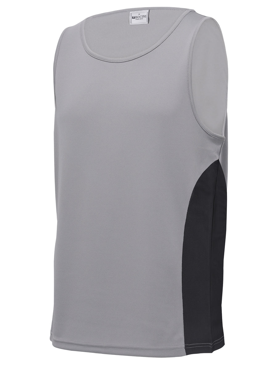 Unisex Adults Mens/Kids Micro Mesh Contrast Singlet detail