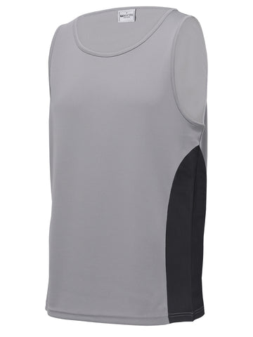 Unisex Adults Mens/Kids Micro Mesh Contrast Singlet detail