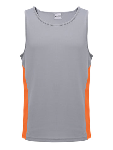 Unisex Adults Mens/Kids Micro Mesh Contrast Singlet detail