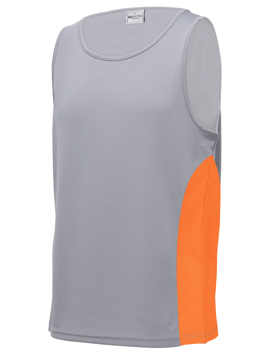 Unisex Adults Mens/Kids Micro Mesh Contrast Singlet detail