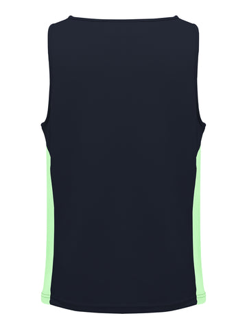 Unisex Adults Mens/Kids Micro Mesh Contrast Singlet detail