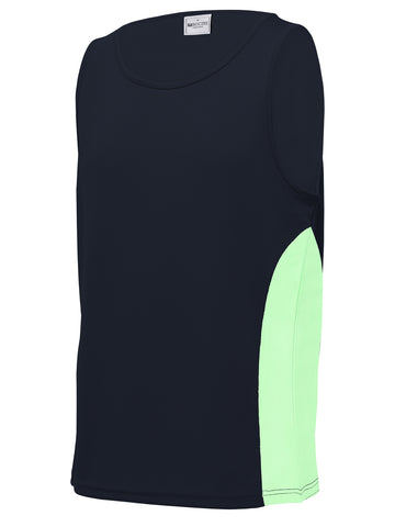 Unisex Adults Mens/Kids Micro Mesh Contrast Singlet detail