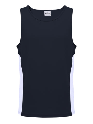 Unisex Adults Mens/Kids Micro Mesh Contrast Singlet detail