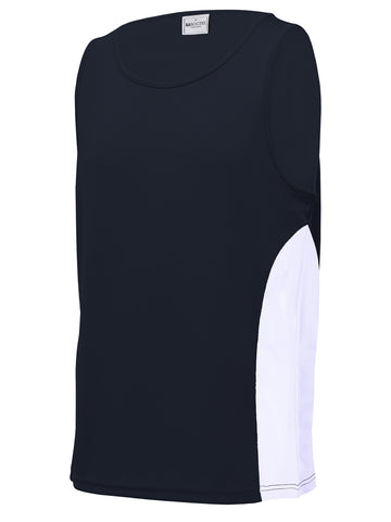 Unisex Adults Mens/Kids Micro Mesh Contrast Singlet detail