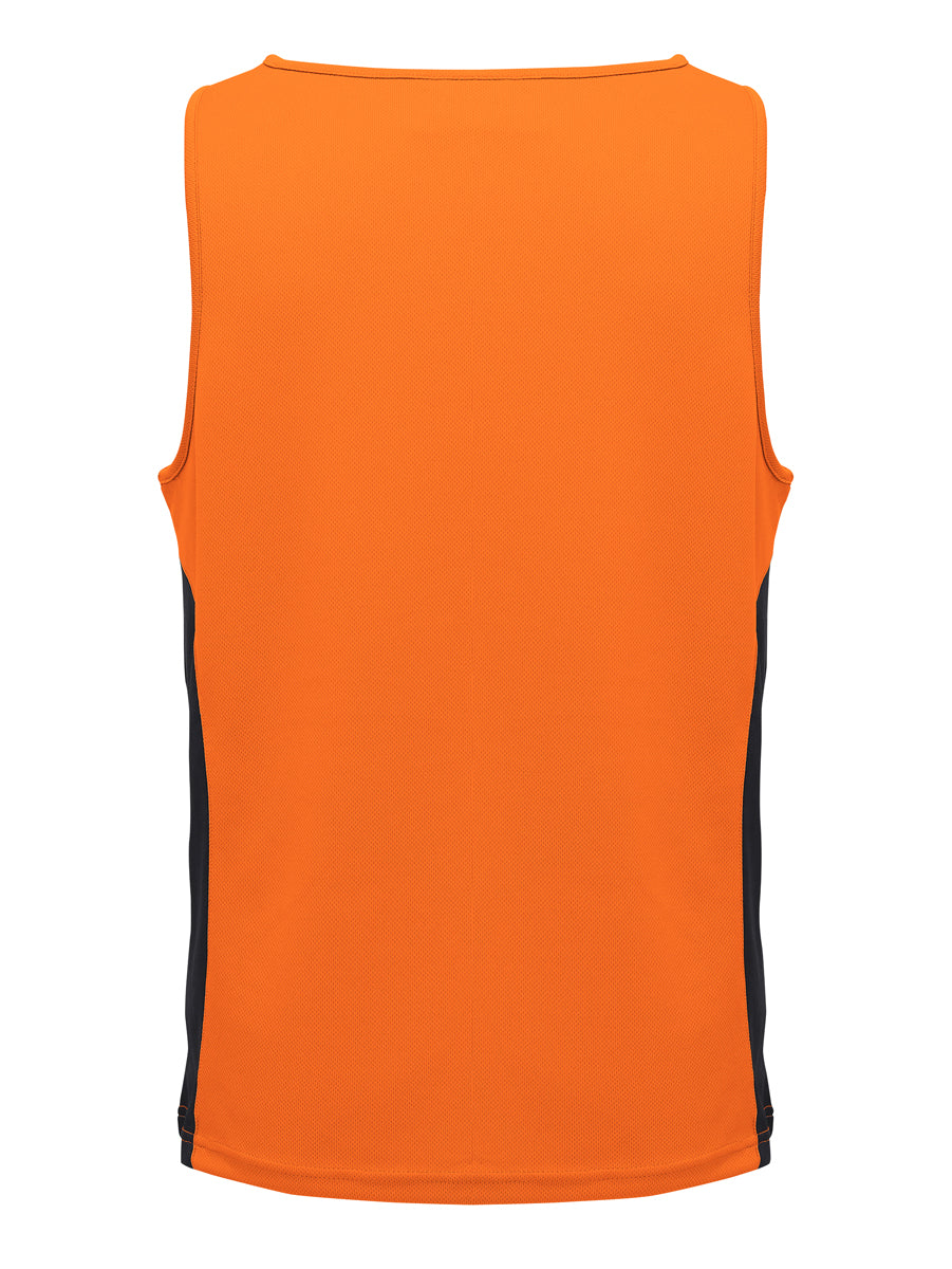 Unisex Adults Mens/Kids Micro Mesh Contrast Singlet detail