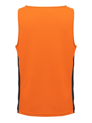 Unisex Adults Mens/Kids Micro Mesh Contrast Singlet detail