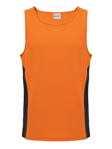 Unisex Adults Mens/Kids Micro Mesh Contrast Singlet detail