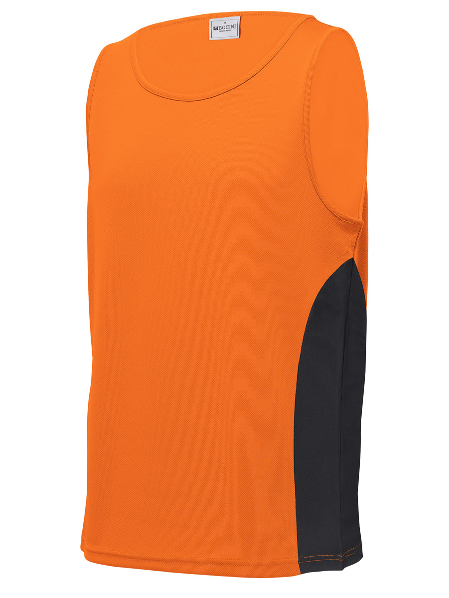 Unisex Adults Mens/Kids Micro Mesh Contrast Singlet detail