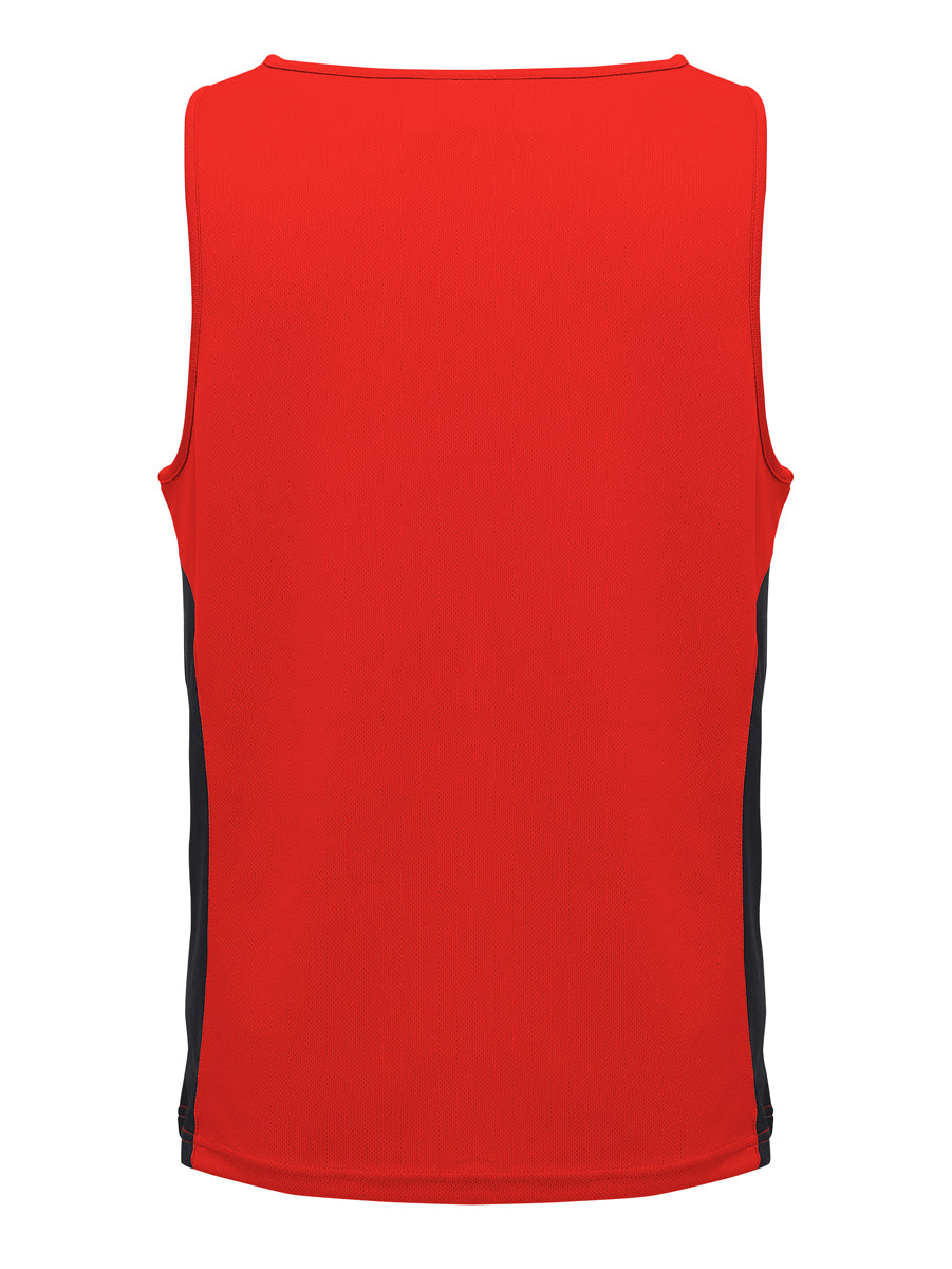 Unisex Adults Mens/Kids Micro Mesh Contrast Singlet detail