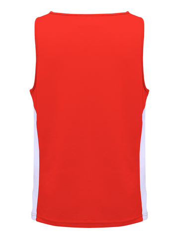 Unisex Adults Mens/Kids Micro Mesh Contrast Singlet detail
