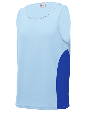 Unisex Adults Mens/Kids Micro Mesh Contrast Singlet detail