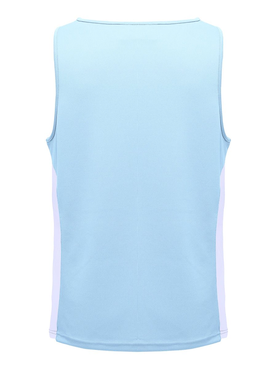 Unisex Adults Mens/Kids Micro Mesh Contrast Singlet detail