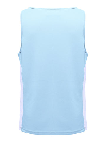 Unisex Adults Mens/Kids Micro Mesh Contrast Singlet detail