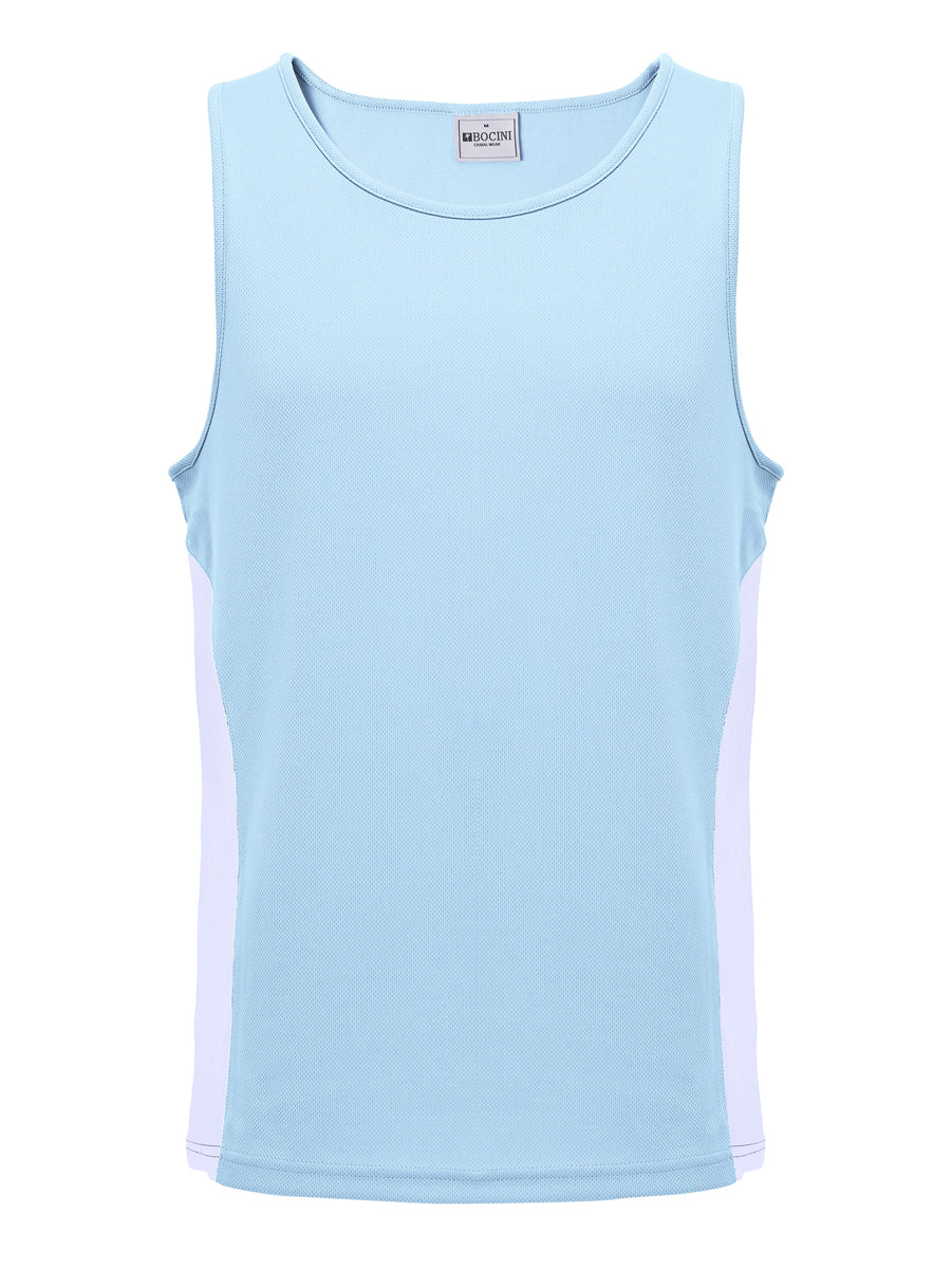 Unisex Adults Mens/Kids Micro Mesh Contrast Singlet detail