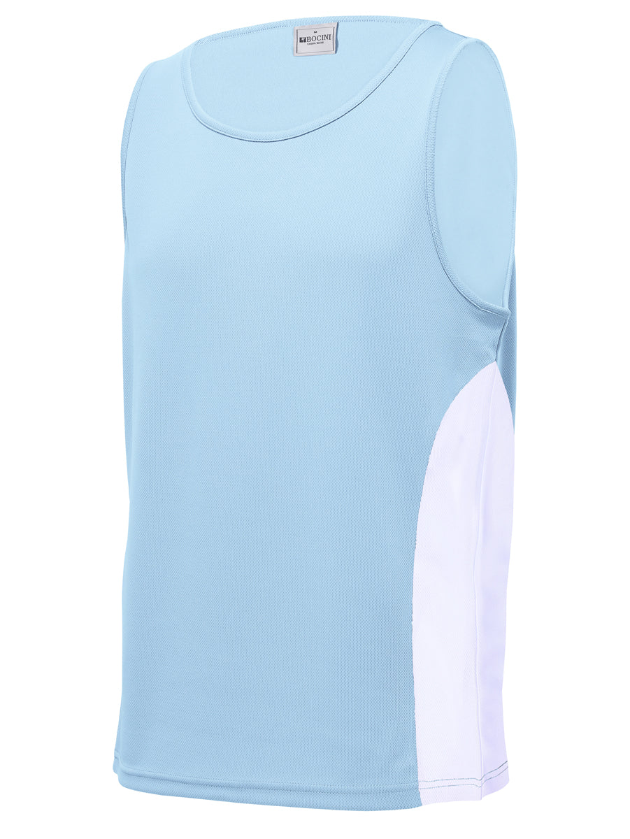 Unisex Adults Mens/Kids Micro Mesh Contrast Singlet detail