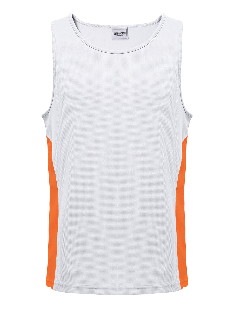 Unisex Adults Mens/Kids Micro Mesh Contrast Singlet detail