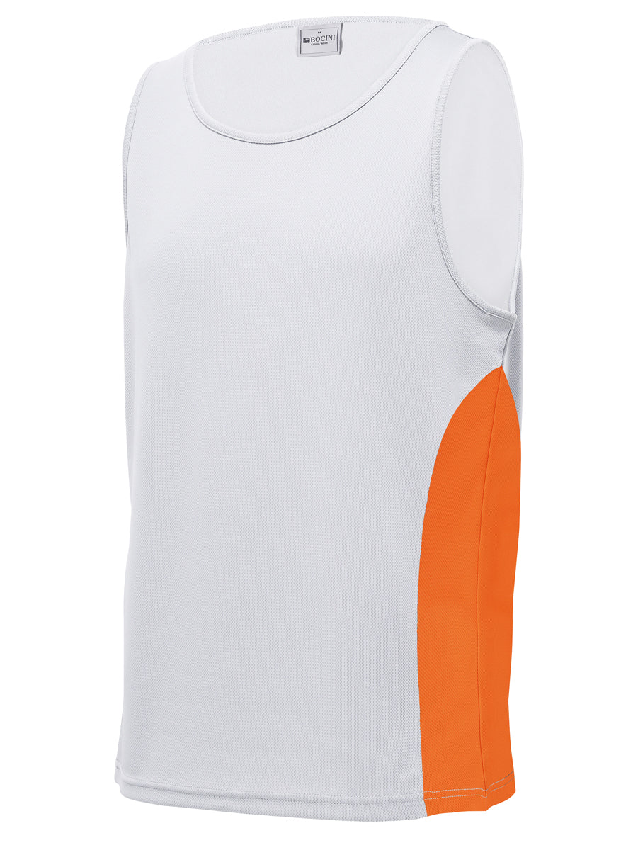 Unisex Adults Mens/Kids Micro Mesh Contrast Singlet detail