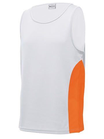 Unisex Adults Mens/Kids Micro Mesh Contrast Singlet detail