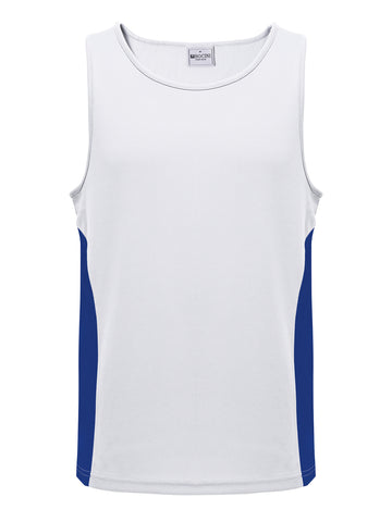 Unisex Adults Mens/Kids Micro Mesh Contrast Singlet detail