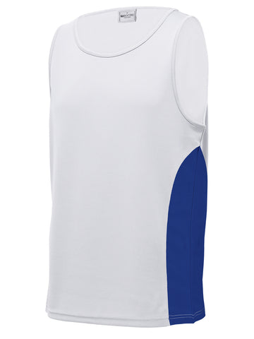 Unisex Adults Mens/Kids Micro Mesh Contrast Singlet detail