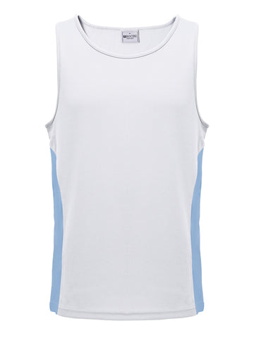 Unisex Adults Mens/Kids Micro Mesh Contrast Singlet detail