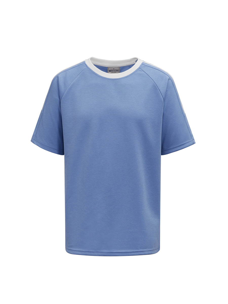 Twin Stripe Raglan Tee detail