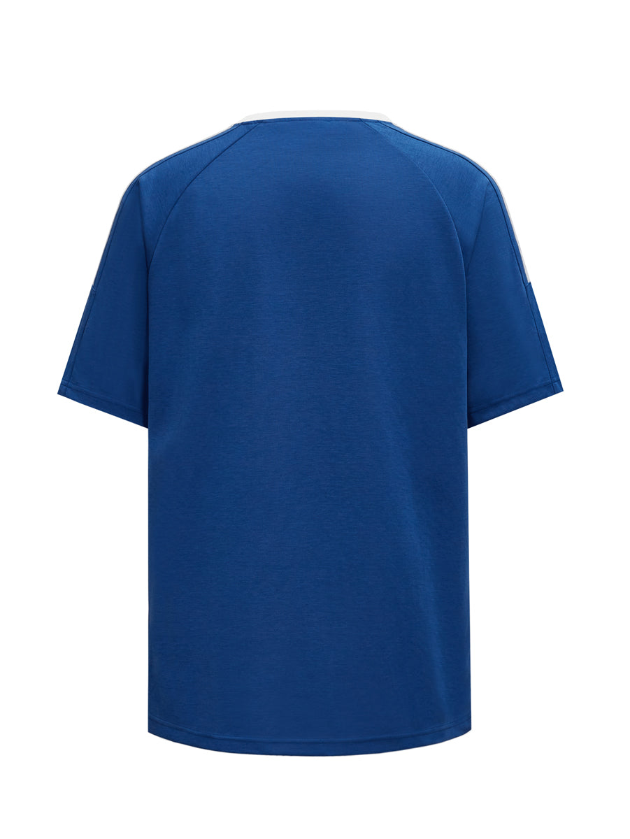 Twin Stripe Raglan Tee detail