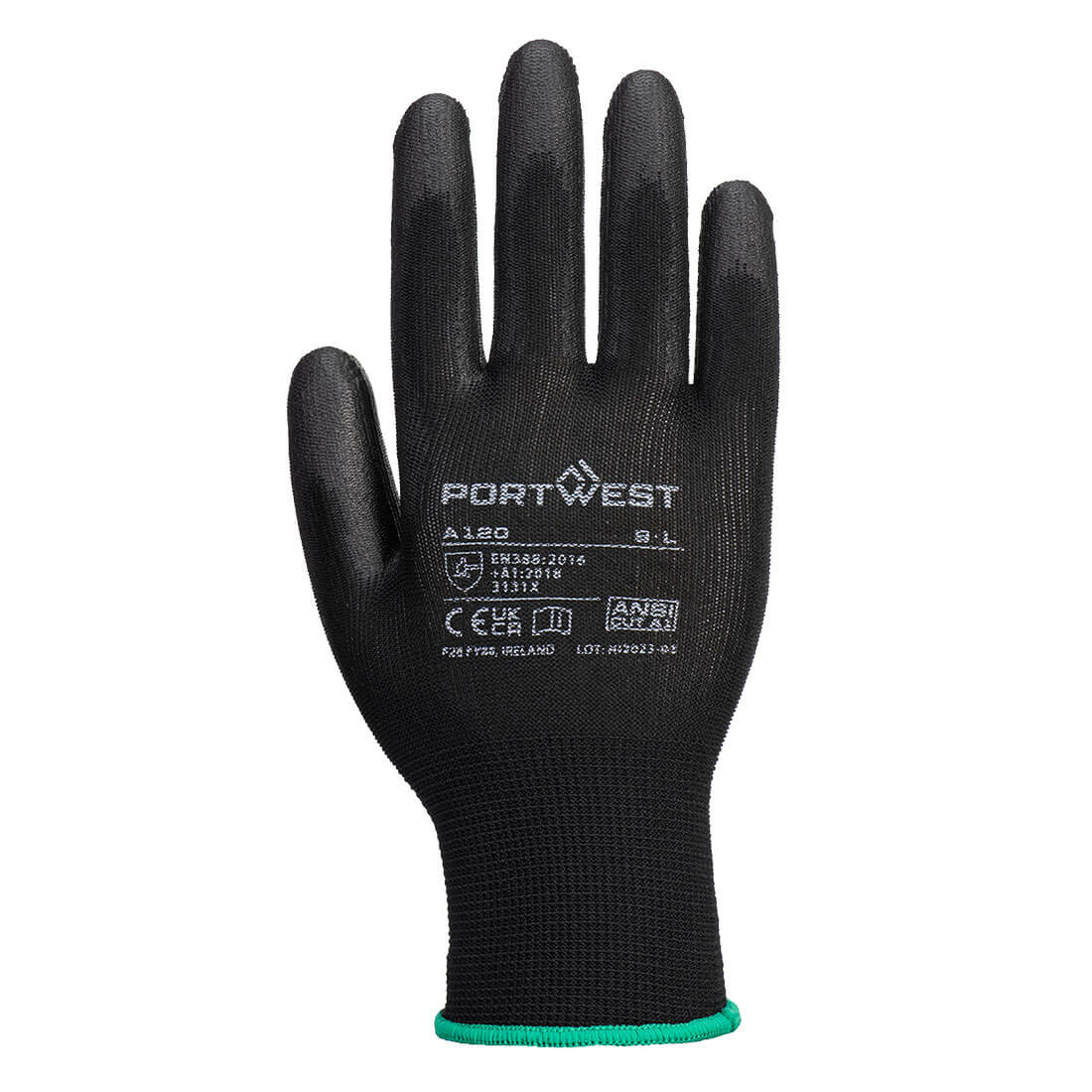 Grip 13 PU Palm Glove Black back
