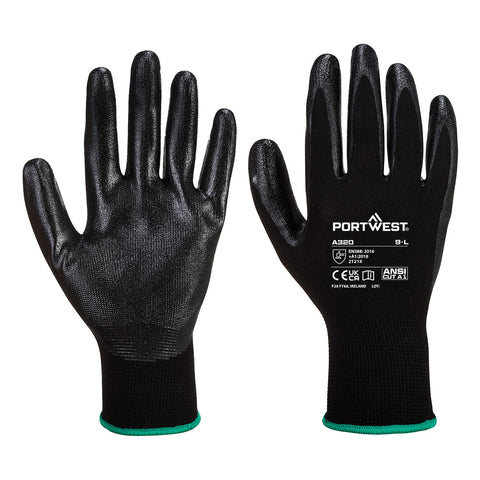 Grip 13 Nitrile Foam Glove Black