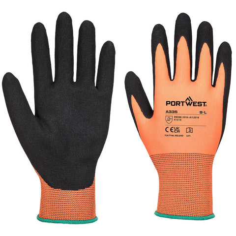 Grip 15 Polyester Nitrile Sandy Glove Orange/Black