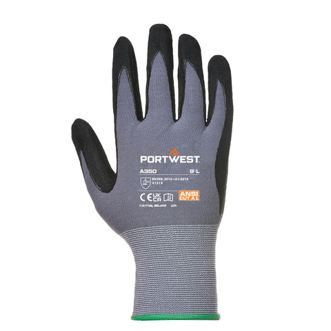 Grip 15 Nitrile Sandy Glove Black back