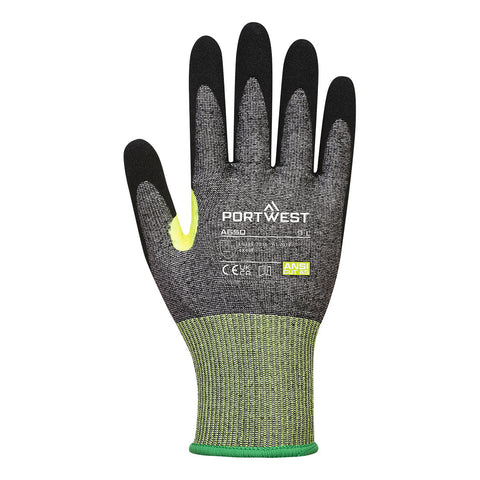 CS Cut E15 Nitrile Glove Grey/Black back