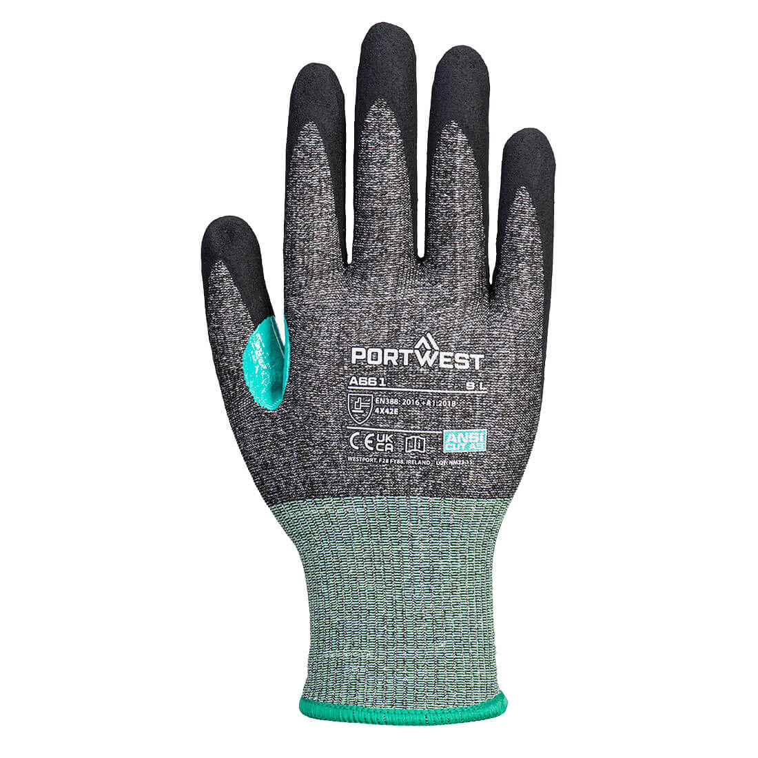 CS Cut E18 Nitrile Glove Black back
