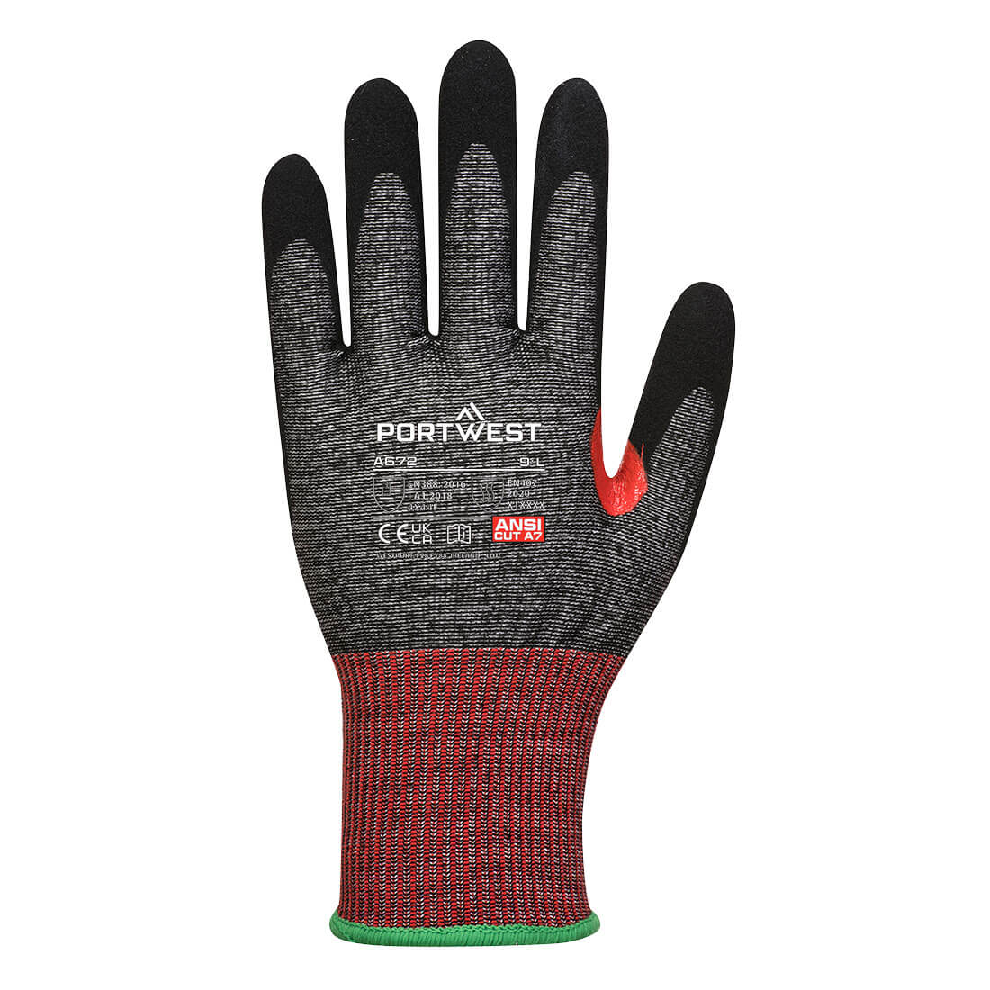CS Cut F13 Nitrile Glove Black back
